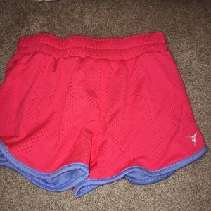 Pink sports shorts